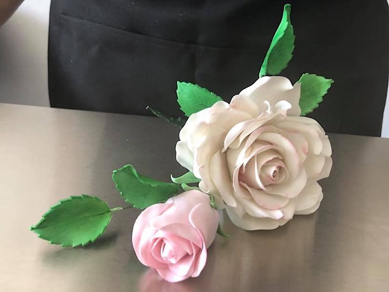 Fleurs roses et orchidées